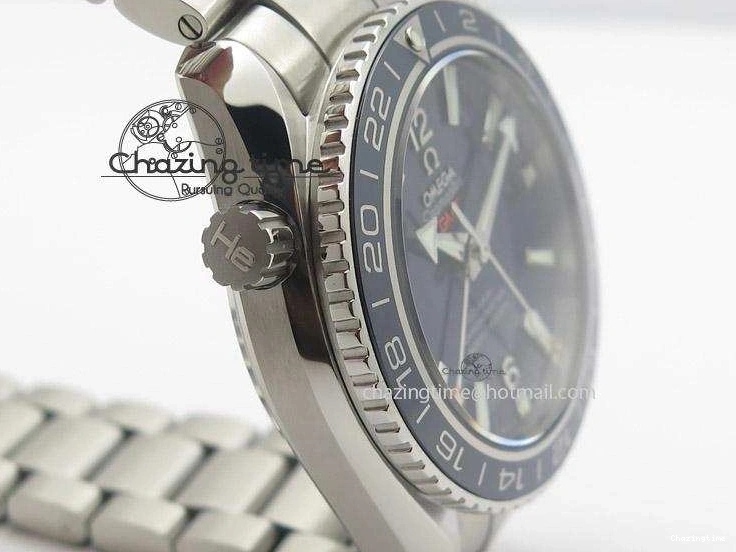 0501 Planet Ocean GMT 42mm V6F Best Edition Blue Bezel Blue Dial On SS Bracelet A ModernLook 8274